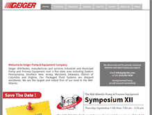 Tablet Screenshot of geigerinc.com